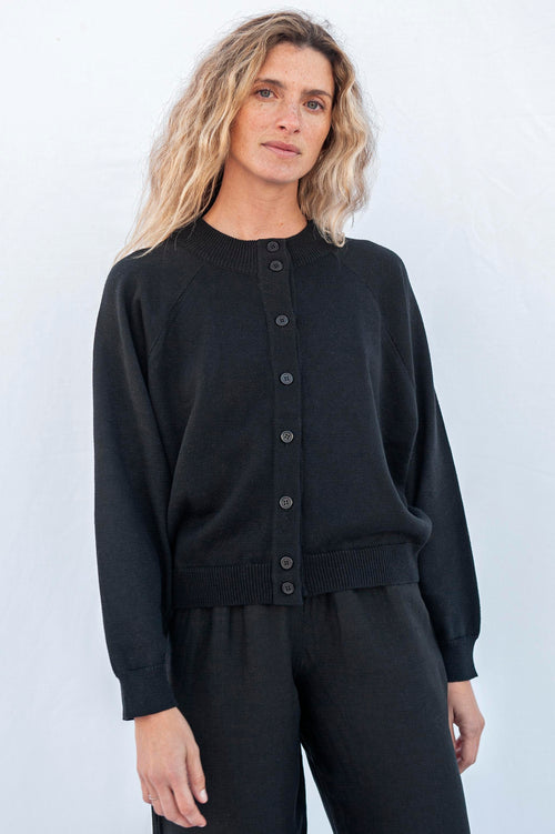 Barranco Knit Cardigan Black