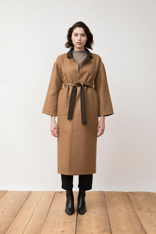 Reversible Coat Alice Brown-Beige