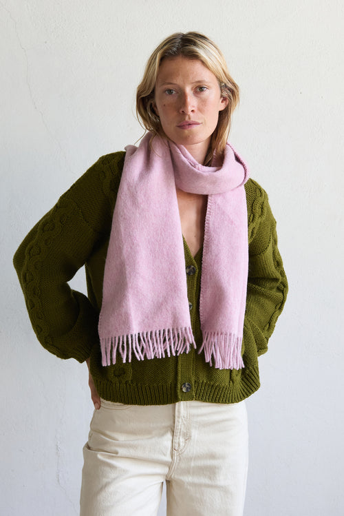 Paolo Recycled Alpaca Scarf Rosa