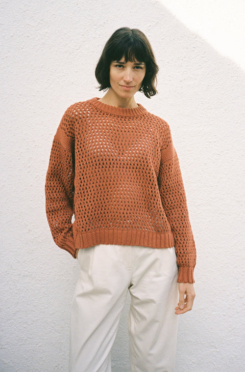 Knit Sweater Elora Brick